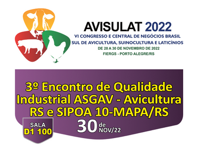 30/11/2022 - VI AVISULAT 2022 - 30/11 - 3° Encontro Qualidade Industrial